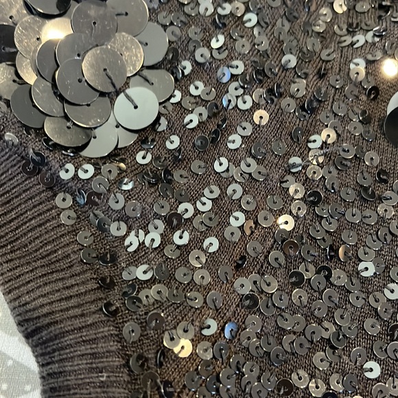 Seduce black fully beaded sequin top - Picture 9 of 11